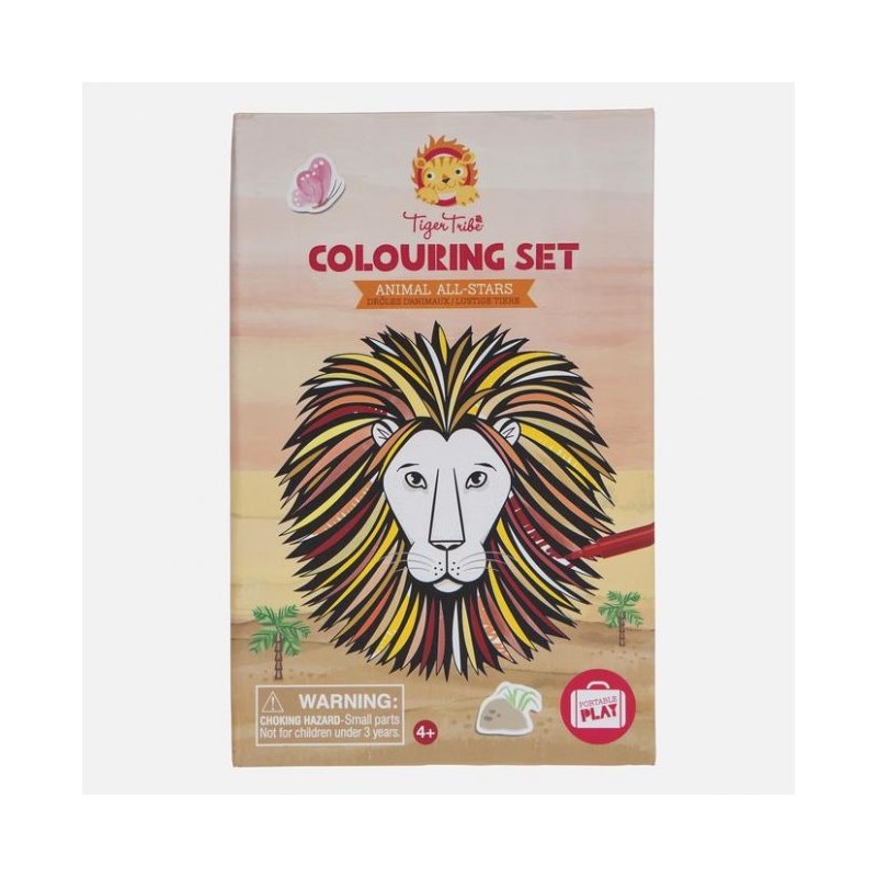 Colouring set +4 animales